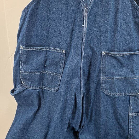 Vintage Carhartt Overalls Mens  R07 DST Denim Bib Jean Workwear Farm 40 X30 - Picture 9 of 16